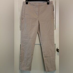 Worthington Slim Leg Flat Front Chino Pants Side Pockets Back Ankle Slits